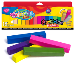Plastilină Colorino patrat 18 culori