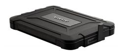 2.5"  SATA HDD/SSD External Case (USB3.0) ADATA ED600, Black, IP54 Water/Dust Resistance