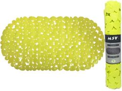 Коврик для ванны 39X99cm овал MSV Galets, зелeный, PVC
