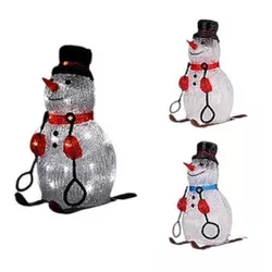 cumpără Figurină cu lumină Promstore 54491 Figurina luminoasa Om de zăpada, 30LED, 31cm în Chișinău 