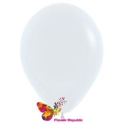 Латексный воздушный шар Белый -30 см