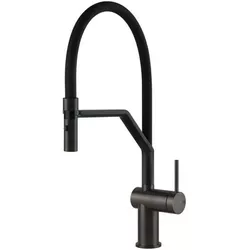 cumpără Bateria bucătărie Gessi 60429-707 Inedito Black Metal Brushed PVD în Chișinău 