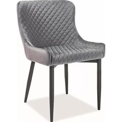cumpără Scaun Signal Colin B velvet szary bluvel 14 / met.czarny în Chișinău 