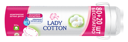 Ватные диски Lady Cotton,80+20 шт.