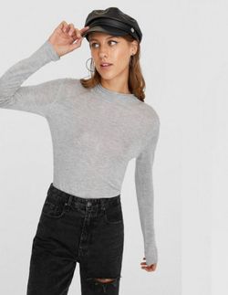 Трикотаж Stradivarius Серый 5075/715/210