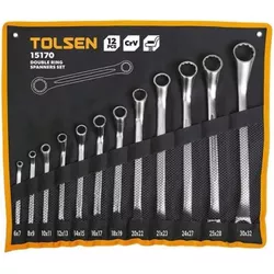 cumpără Cheie fixă Tolsen Set de 12 chei inelare duble Cr-V (15170) în Chișinău 