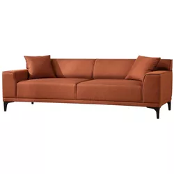 купить Диван Trendy Petra-3 Portocaliu (3 locuri) в Кишинёве 