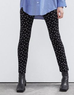 Брюки ZARA Черный в цветочек zara 1608/229/800