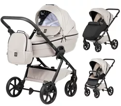 cumpără Сărucior pentru copii Tutis Carucior 2in1 UNO 6+ LEATHER Latte 151 (1602151) în Chișinău 