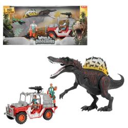купить Игрушка Toi-Toys 37503B Lumea dinozaurilor, Dinozaur cu jeep в Кишинёве 