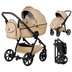 cumpără Сărucior pentru copii Tutis 2in1 UNO5+ Leather 2/1 Caramel (1402167) în Chișinău 
