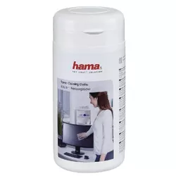 купить Чистящее средство Hama 113806 Screen Cleaning Cloths 100p Disp. Tub в Кишинёве 