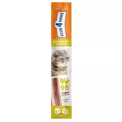 cumpără Hrană pentru animale de companie CLUB 4 PAWS 24230931 Снек Premium для кошек, индейка-кролик, 50x5гр în Chișinău 