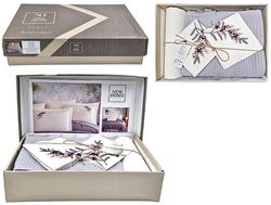 cumpără Textile de casă Promstore 57065.3 Lenjerie de pat 2pers NewHome Pike L.Grey cu broderie în Chișinău 