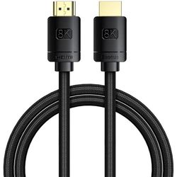 cumpără Cablu pentru AV Baseus CAKGQ-J01 HDMI to HDMI, V1.4, High Speed, 8K@60Hz 1M, High Definition Series, Black în Chișinău 