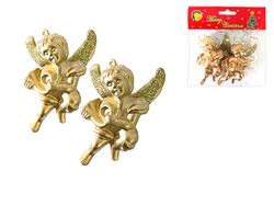 Украшение елочное "Пара ангелов" 9cm, 2шт