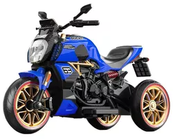 cumpără Mașină electrică pentru copii Richi (78237) Motocicleta albastra pe acumulator pentru copii (1260) în Chișinău 