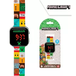 купить Детские умные часы KiDS Licensing MIN4272 Led Watcht Spades Minecraft в Кишинёве 