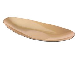 Тарелка декоративная 41X16X6сm H&S овальная, золотая