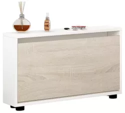 купить Полка для обуви Mobildor-Lux Leo Slim 50x16x47H cm White/Sonoma в Кишинёве 