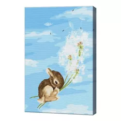 купить Картина по номерам Art Gallery CX4476 20x30cm Iepuras cu papadie в Кишинёве 