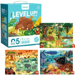 cumpără Puzzle Mideer MD3271 Seria de puzzle-uri Aventură minunată, 3 în 1, nivelul 5 în Chișinău 