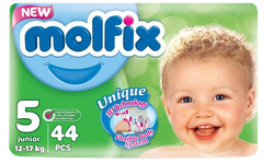 Подгузники Molfix 3D 5 (12-17 кг), 44 шт.