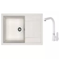 купить Мойка кухонная со смесителем Dr.Gans Techno 860 + SanDonna F 7103 alb в Кишинёве 