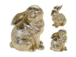 Сувенир "Кролик золотой" 15cm, 2 дизайна, керамика