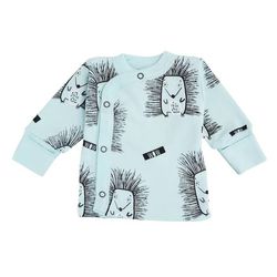 cumpără Haine pentru copii Minikin 242200356 Hedgehog Распашонка голубой с рисунком 0-1мес (56см) în Chișinău 