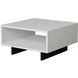 cumpără Măsuţă cafea Trendy Hola, Alb, Antracit 60x32x60cm în Chișinău 