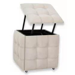 купить Пуф Nex Home Cub Transformer 5 scaune in 1 N11, Bej deschis в Кишинёве 