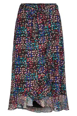 Юбка CO'COUTURE Черный с принтом 74213 cocouture