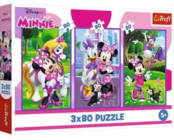 купить Головоломка Trefl 34889 Puzzles 3x80 Minnie and friends, Disney Minnie в Кишинёве 