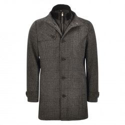 Куртка TOM TAILOR Серый в клетку 1012125 Mantel Regular Fit - Wollmix