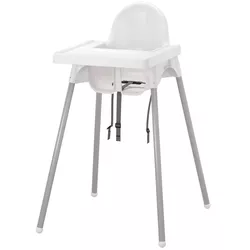 cumpără Scaun de masă Ikea Antilop высокий/с поддоном White/Silver în Chișinău 