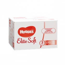 Huggies Scutece Elite Soft Box 3, 5-9 kg, 160 buc.