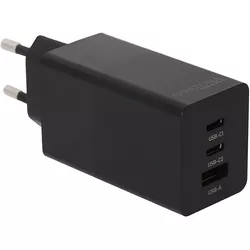 купить Зарядное устройство сетевое Patona 2596, GaN PD65W negru в Кишинёве 