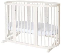 купить Кроватка Ingvart 1729001 9in1 Smart Bed Rotund Milky (transformabil), 72x72x120cm в Кишинёве 