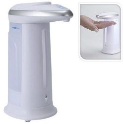 купить Дозатор для мыла Promstore 41502 automat cu senzor 330ml, H19cm, plastic, alb в Кишинёве 