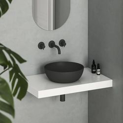 купить Раковина Ravak UNI 400 B Slim D400x125mm Black matt XJX0D140000 в Кишинёве 