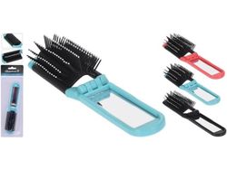 Perie pentru par cu oglinda Eleganza 14X6.5cm