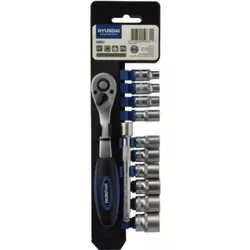 cumpără Set de unelte de mână Hyundai HY-59631 Set cheie clichet cu tubulare 1/4 (12buc) în Chișinău 