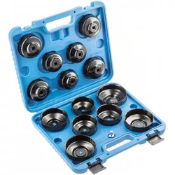 купить Набор ручных инструментов Hoegert HT8G306 Набор съемников масляных фильтров 14 предмета в Кишинёве 