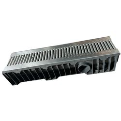 купить Душевой трап Muflesystem 16460 Rigola canalizare HDPE cu grila din otel B125 1000x200x160mm Muflesystem в Кишинёве 