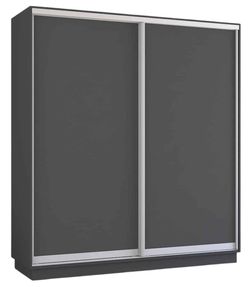 cumpără Dulap Mobildor-Lux Fox uși glisante din PAL (230x60x240H cm) Anthracite în Chișinău 