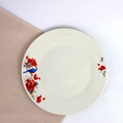Farfurie plata flori cu pasare 23 cm /48