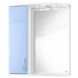 купить Зеркало для ванной Mashtab 9671 Clasic 600x200x720 Alb-Albastru в Кишинёве 