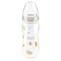 Бутылочка NUK FC c силиконовой соской 300 мл (0-6 мес) бежевая