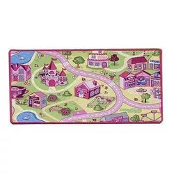купить Коврик игровой Promstore 43567 Коврик текстильный PH Sweet Town 100X150cm в Кишинёве 